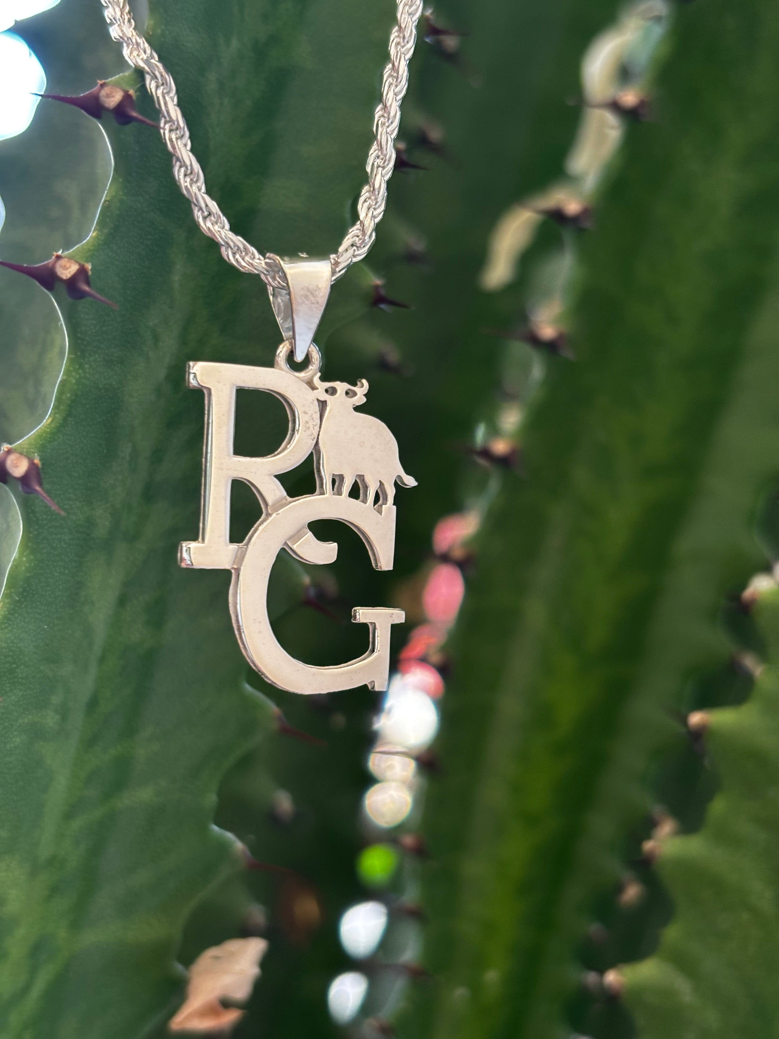 Silver Rope Chain RG logo – Rancho Grande