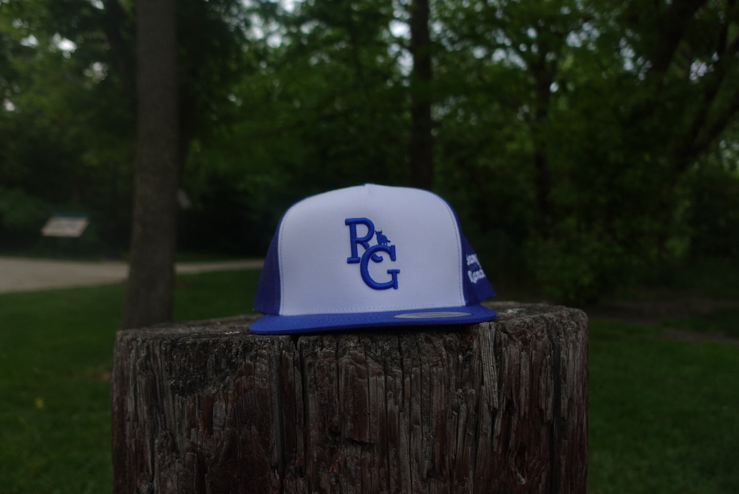 BLUE & WHITE RG LOGO HAT