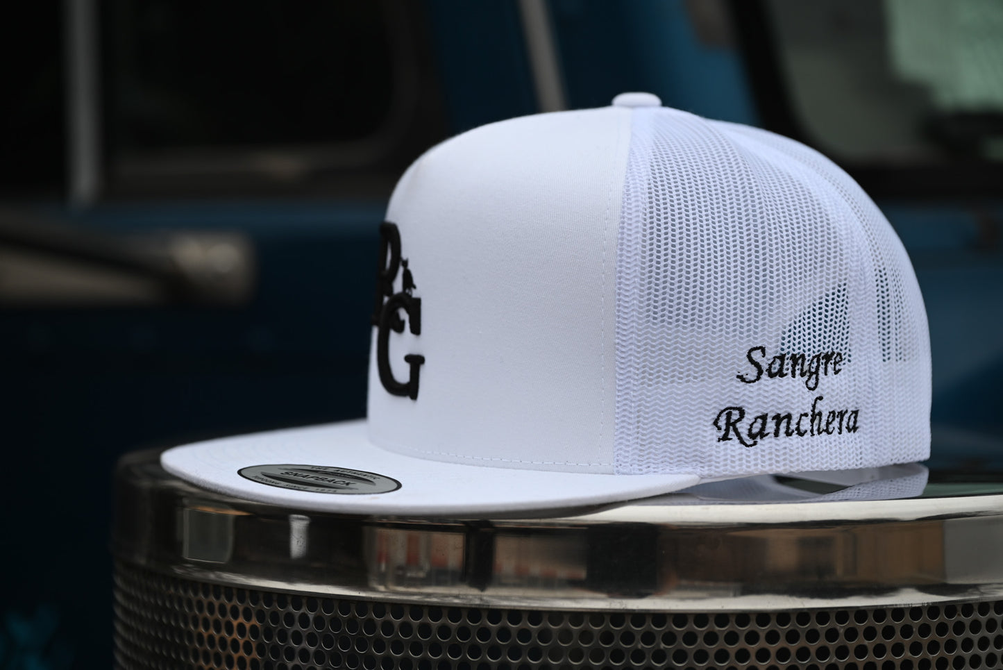 WHITE RG LOGO HAT