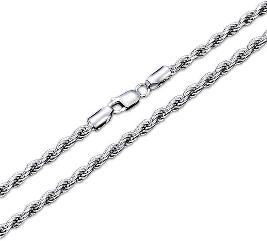 Silver Rope Chain with Durango State Pendant (DGO)